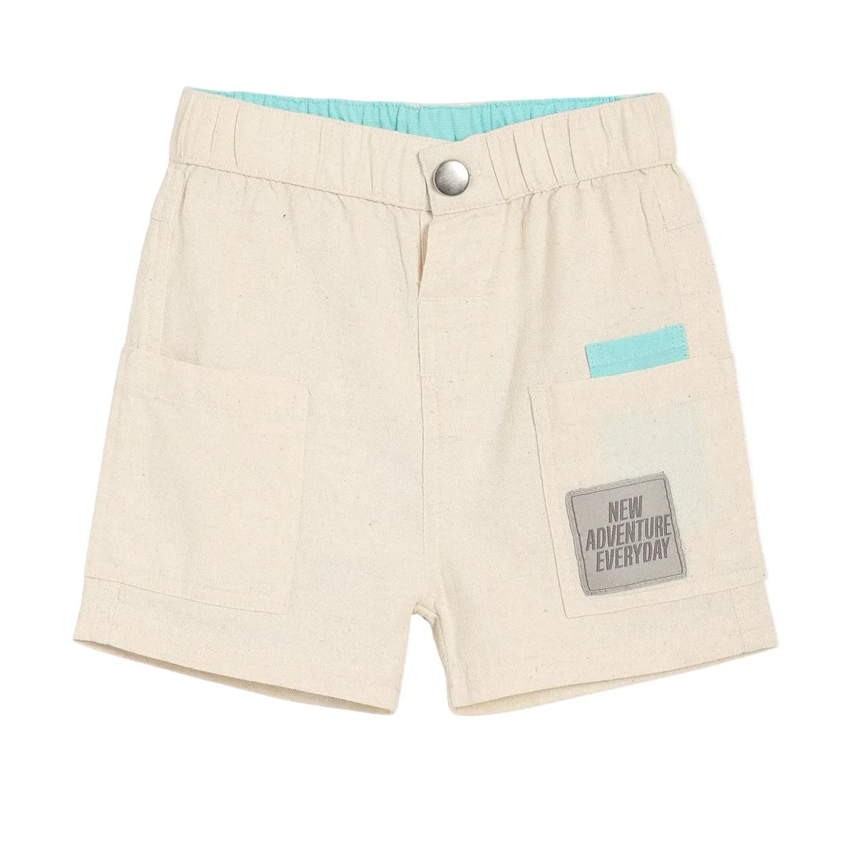 Baby Boys Patch work Shorts, Beige