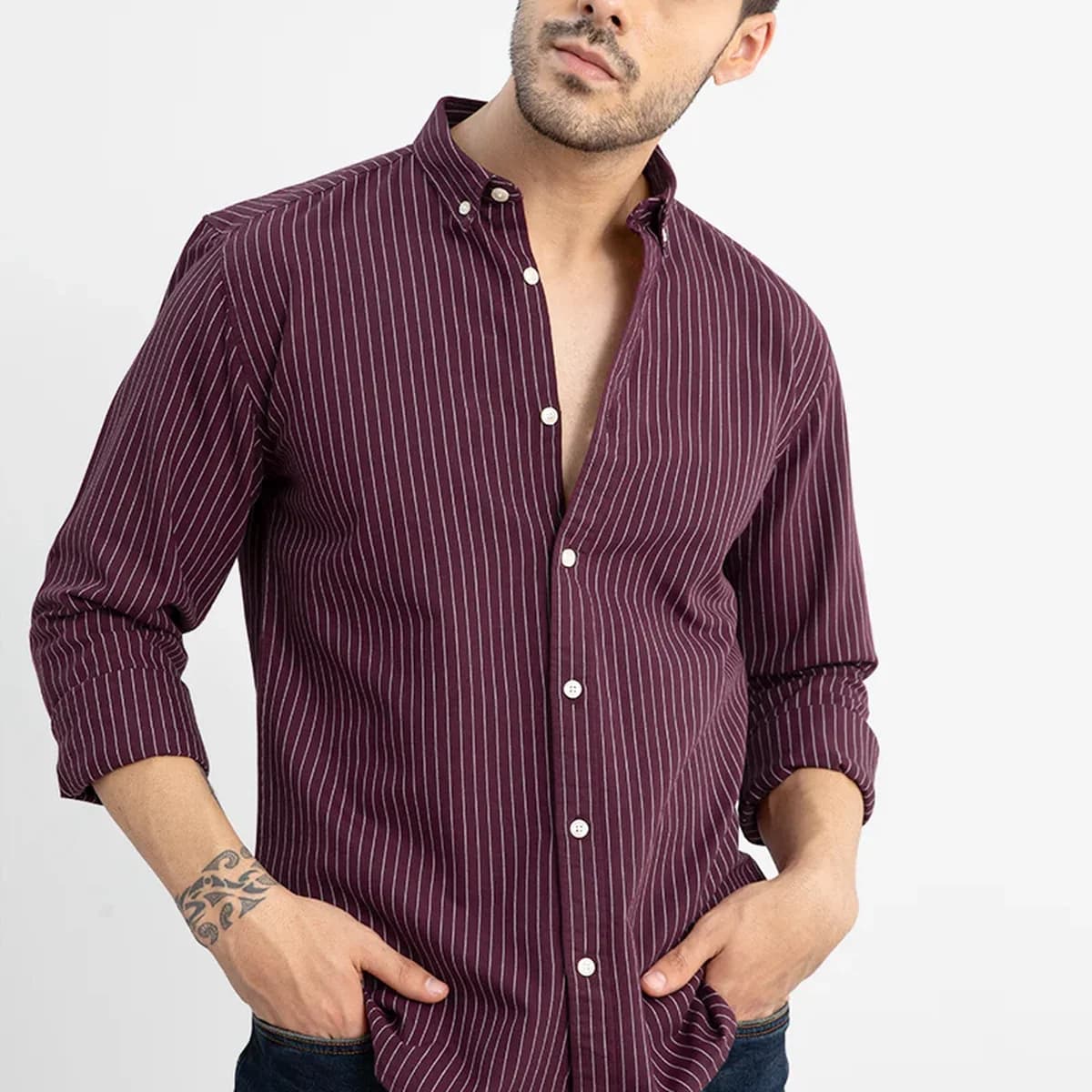 Lining Maroon Shirt