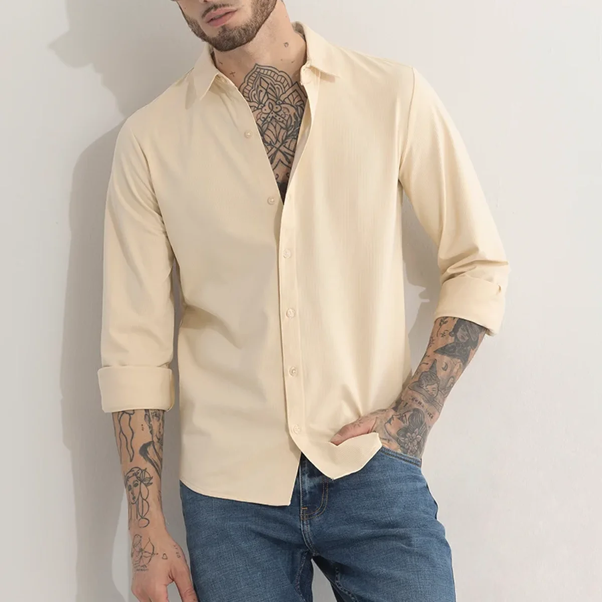 AzureSharp Beige Shirt