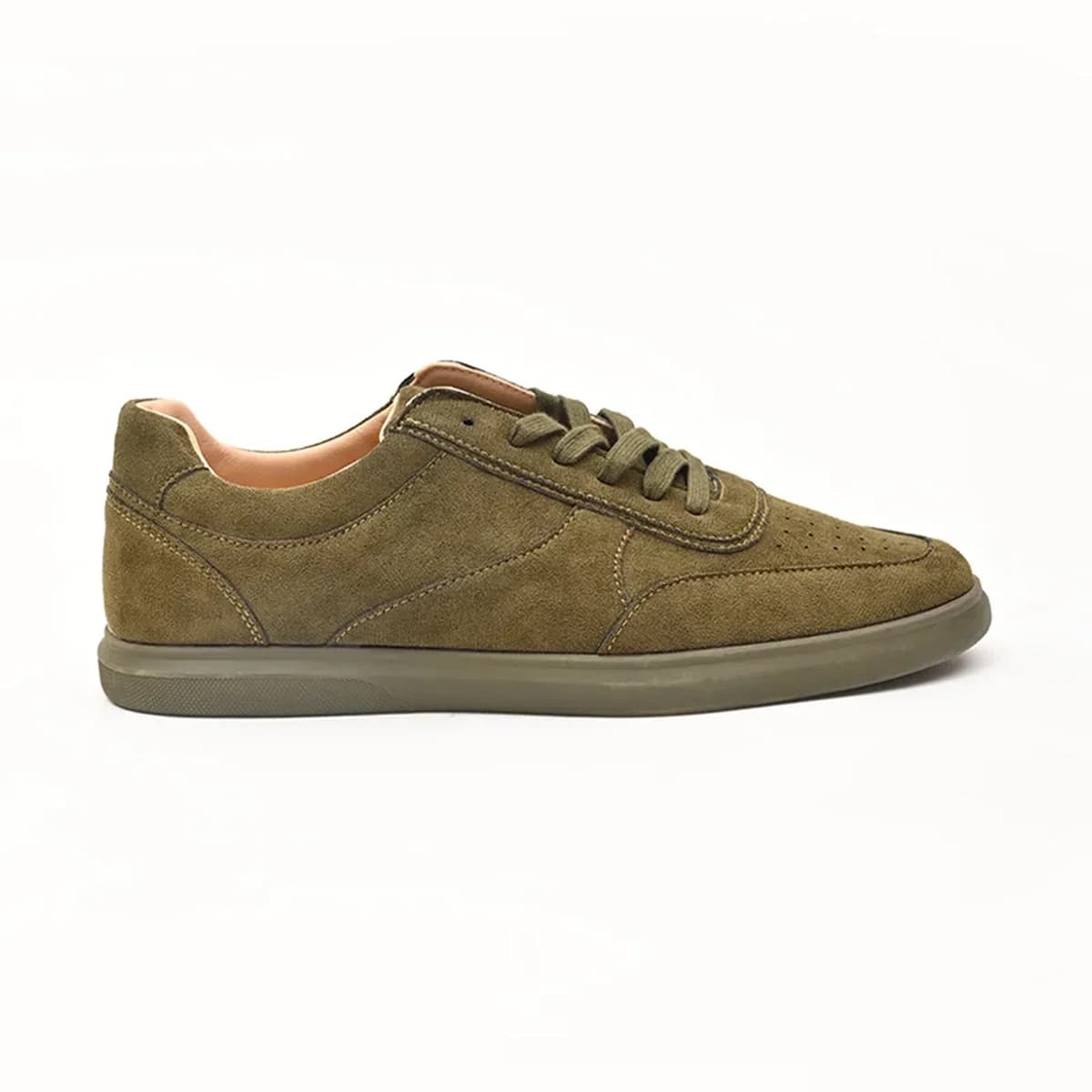 Olive Textured Canvas Shoes