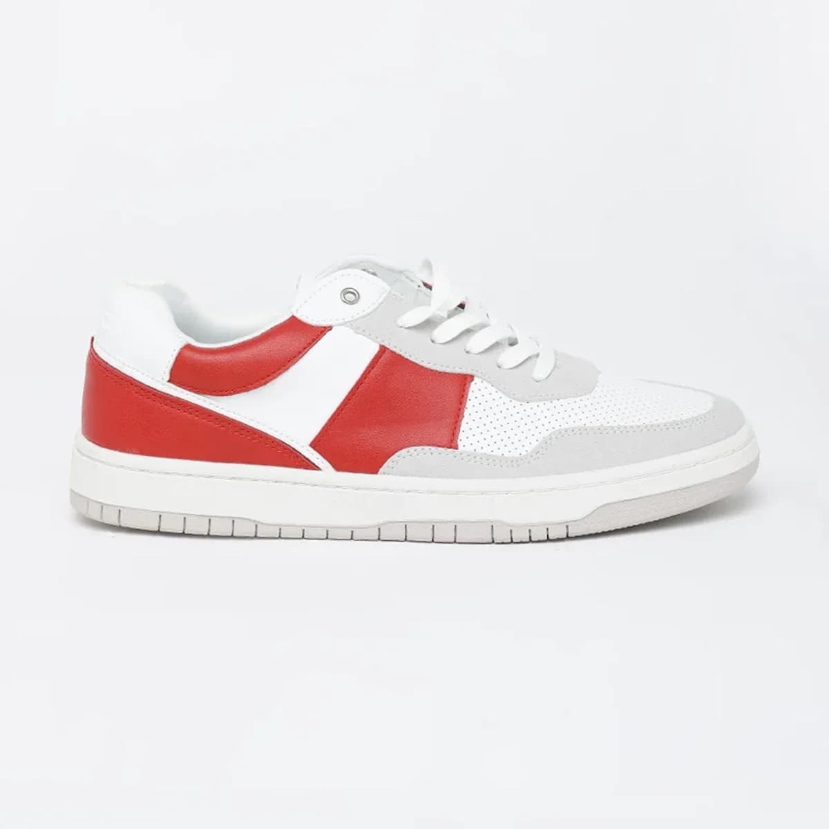 White Color Block Sneakers