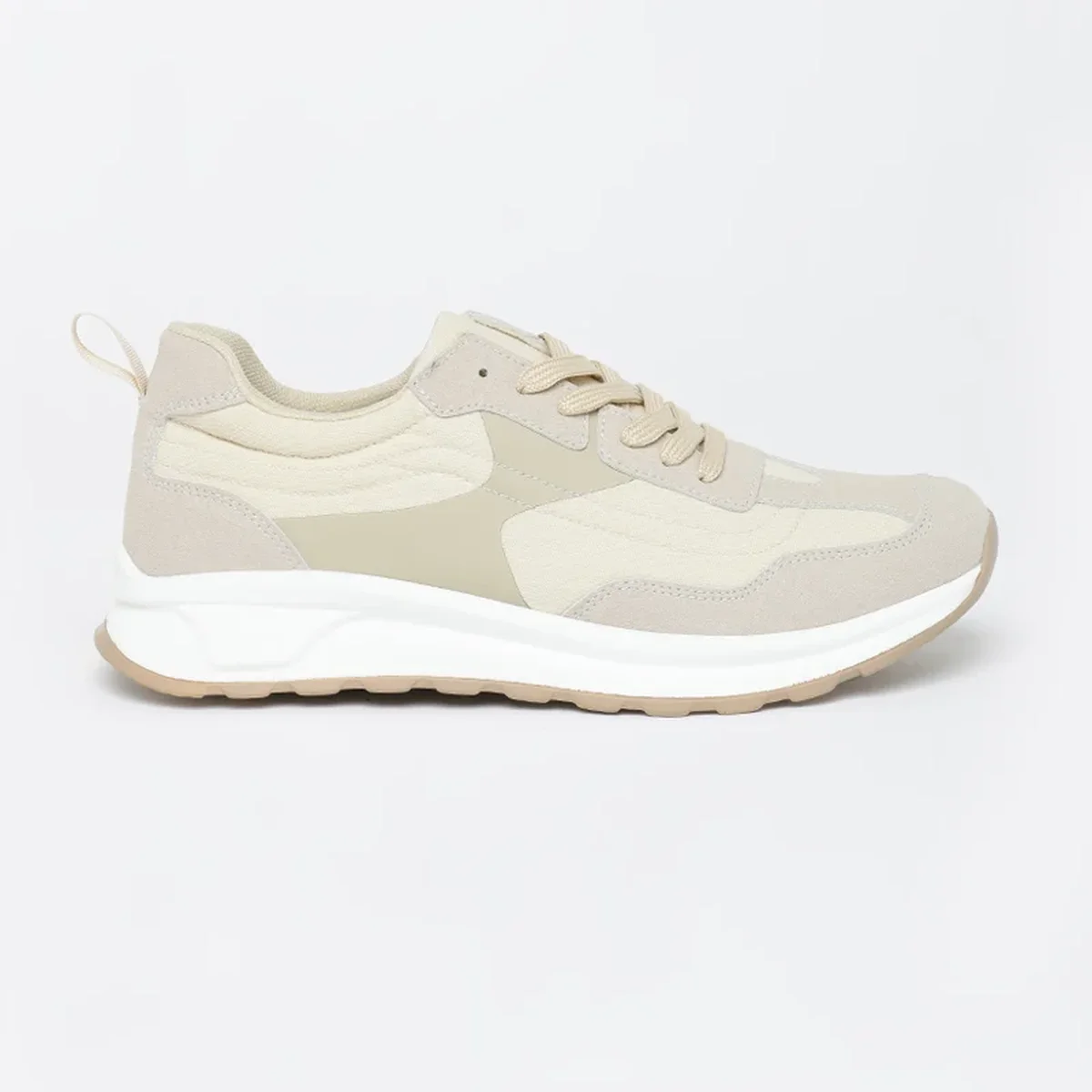 Beige Solid Casual Shoes