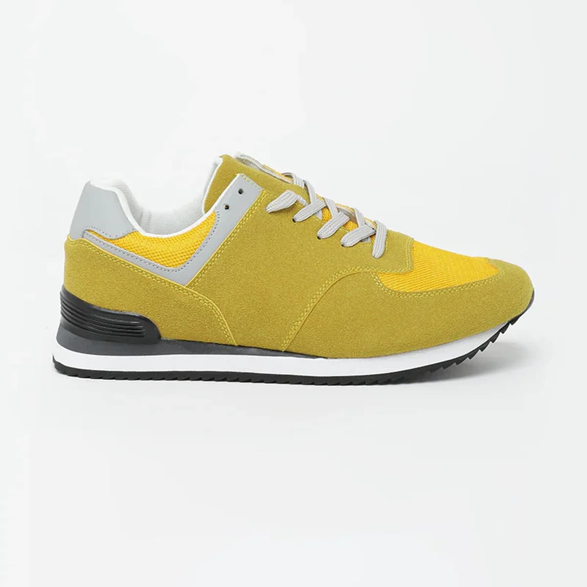 Yellow Solid Sneakers